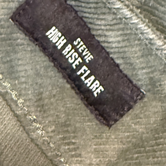 NWT Lucky Brand Stevie high-rise flare corduroy, fairytale green size 10/30 - Picture 10 of 10